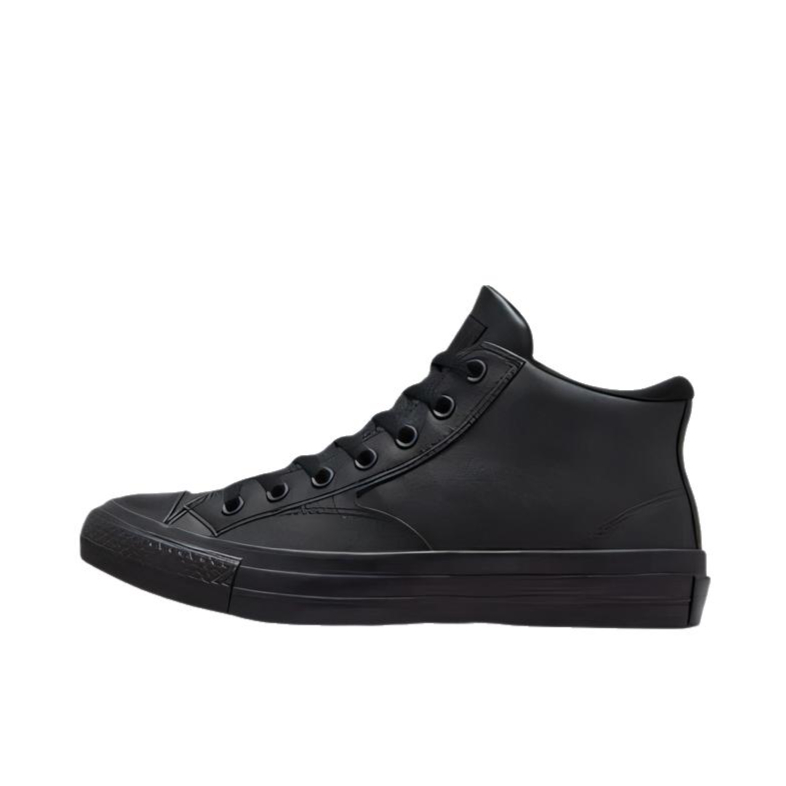 推荐商品：Converse/匡威 Chuck Taylor All Star Malden Street 帆布鞋 复古舒适轻便防滑耐磨支撑圆头高帮 中帮/黑色/深烟灰色 