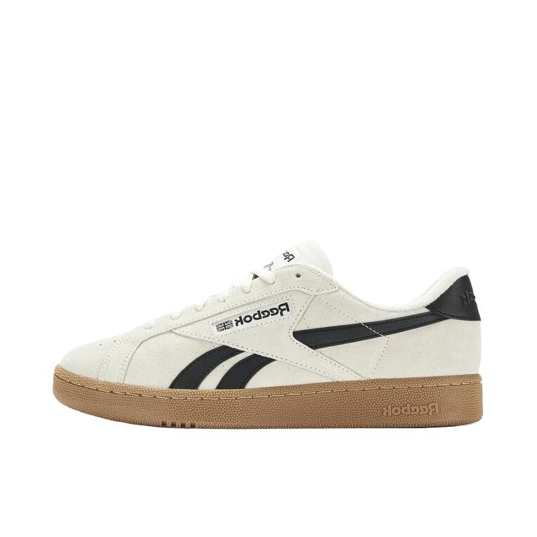 推荐商品：Reebok/锐步 Club C Grounds 运动休闲鞋 德训鞋 防滑耐磨舒适复古 米色/棕色/白色