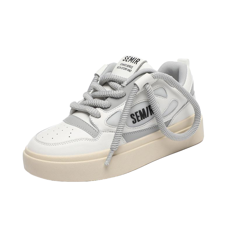 推荐商品：Semir/森马 潮流 时尚 板鞋 米白色 