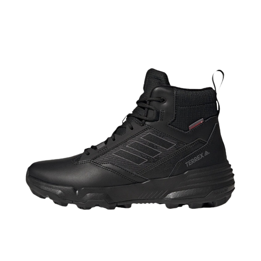 推荐商品：adidas Terrex Unity Leather 耐磨减震 防滑透气 舒适防水 徒步鞋 橙色/黑色