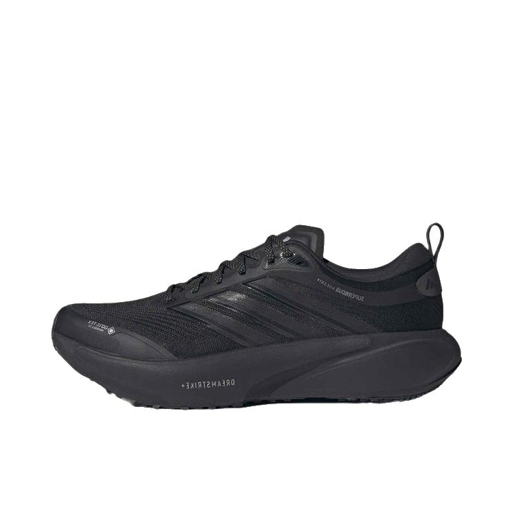 推荐商品：adidas SUPERNOVA RISE 3 跑鞋 百搭时尚舒适回弹防滑贴合支撑体测稳定慢跑 黑色