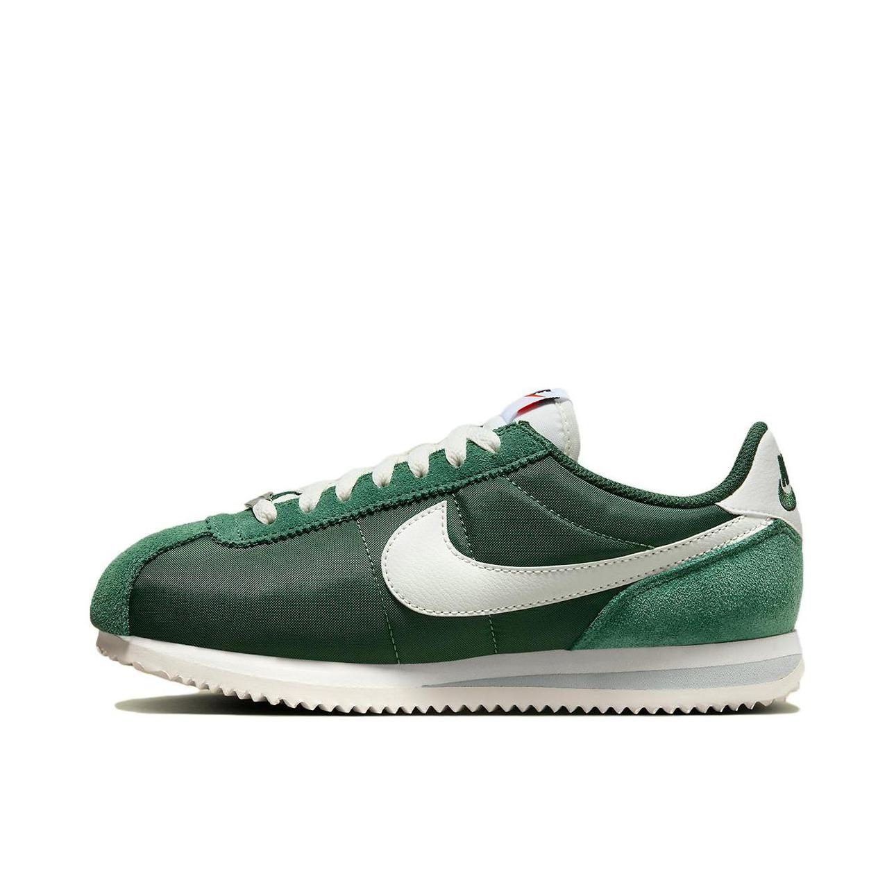 推荐商品：Nike Classic Cortez 阿甘鞋 跑鞋 防滑耐磨缓震透气轻便抓地舒适低帮耐穿贴合 女款/白色/绿色