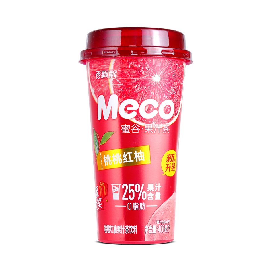 推荐商品：香飘飘 Meco系列 蜜谷 果汁茶 400ml 杯装 水果茶下午茶即饮饮料