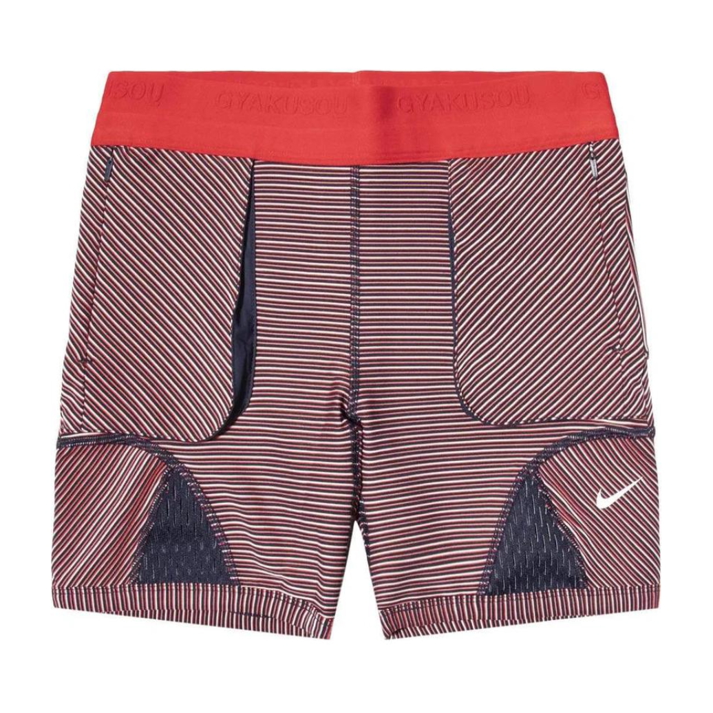 Nike 透气带兜条纹运动短裤 女装 CU1583