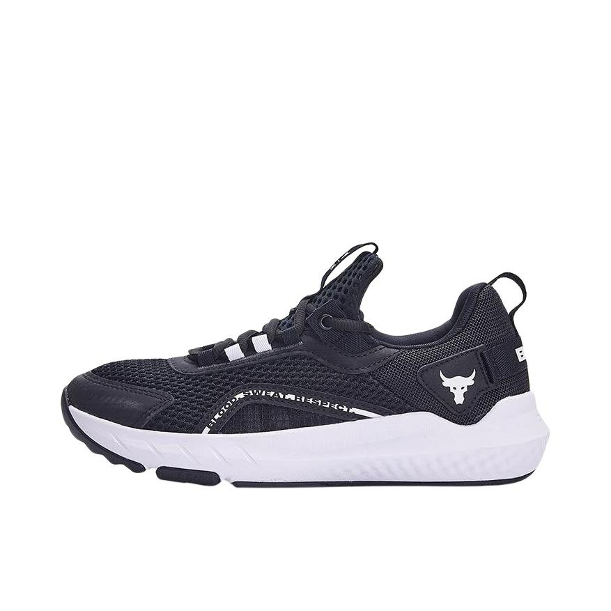推荐商品：Under Armour/安德玛 Project Rock BSR 3 减震回弹 防滑耐磨 舒适运动 深蹲 力量训练 训练鞋 黑色