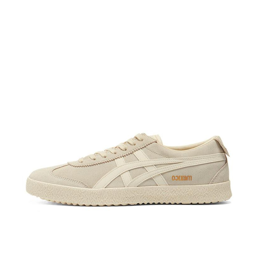 推荐商品：Onitsuka Tiger Mexico Delegation 舒适透气 防滑耐磨 合成革 复古百搭 轻便 运动休闲鞋 卡其色