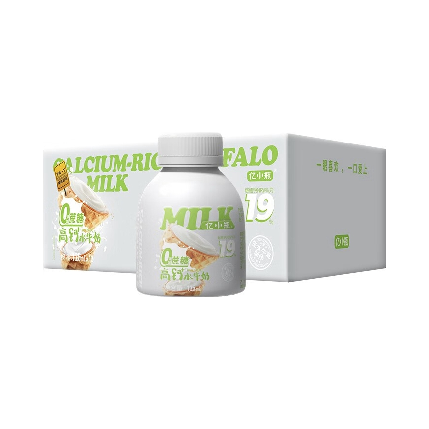 推荐商品：亿小瓶 高钙水牛奶 瓶装 125ml/0蔗糖