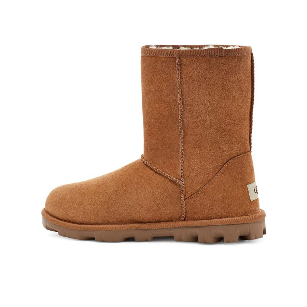推荐商品：UGG  Classic Mini II  防滑耐磨 舒适保暖 圆头 套筒平底 加绒 休闲百搭 潮流简约 绒面  雪地靴 短靴 中帮/栗子色