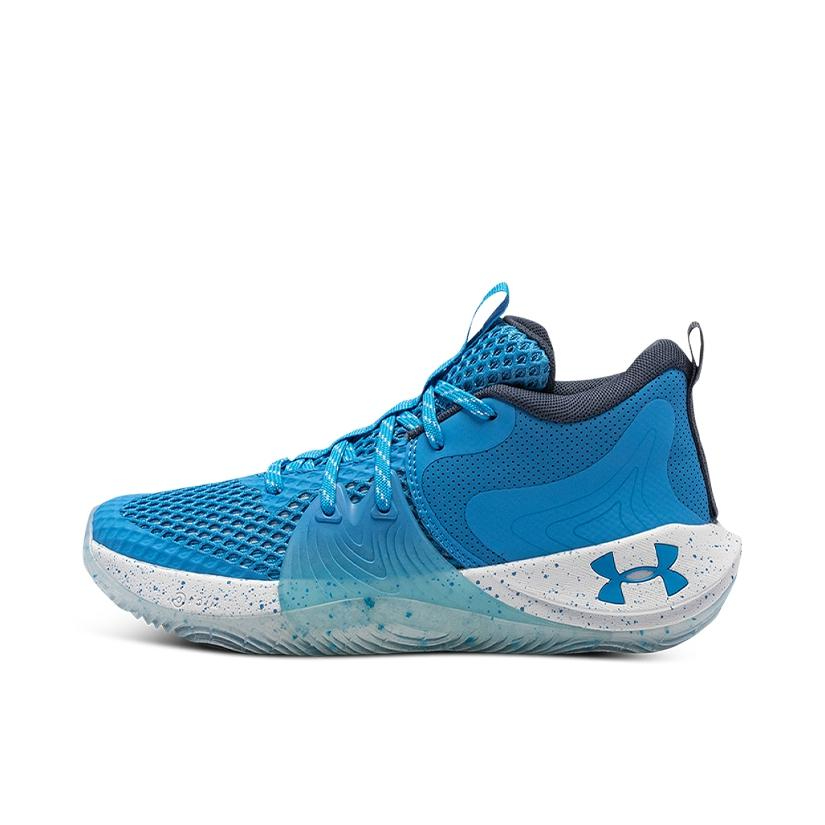 推荐商品：Under Armour/安德玛 Embiid 1 防滑耐磨 实战训练 支撑 圆头 合成革 篮球鞋 蓝色/白色