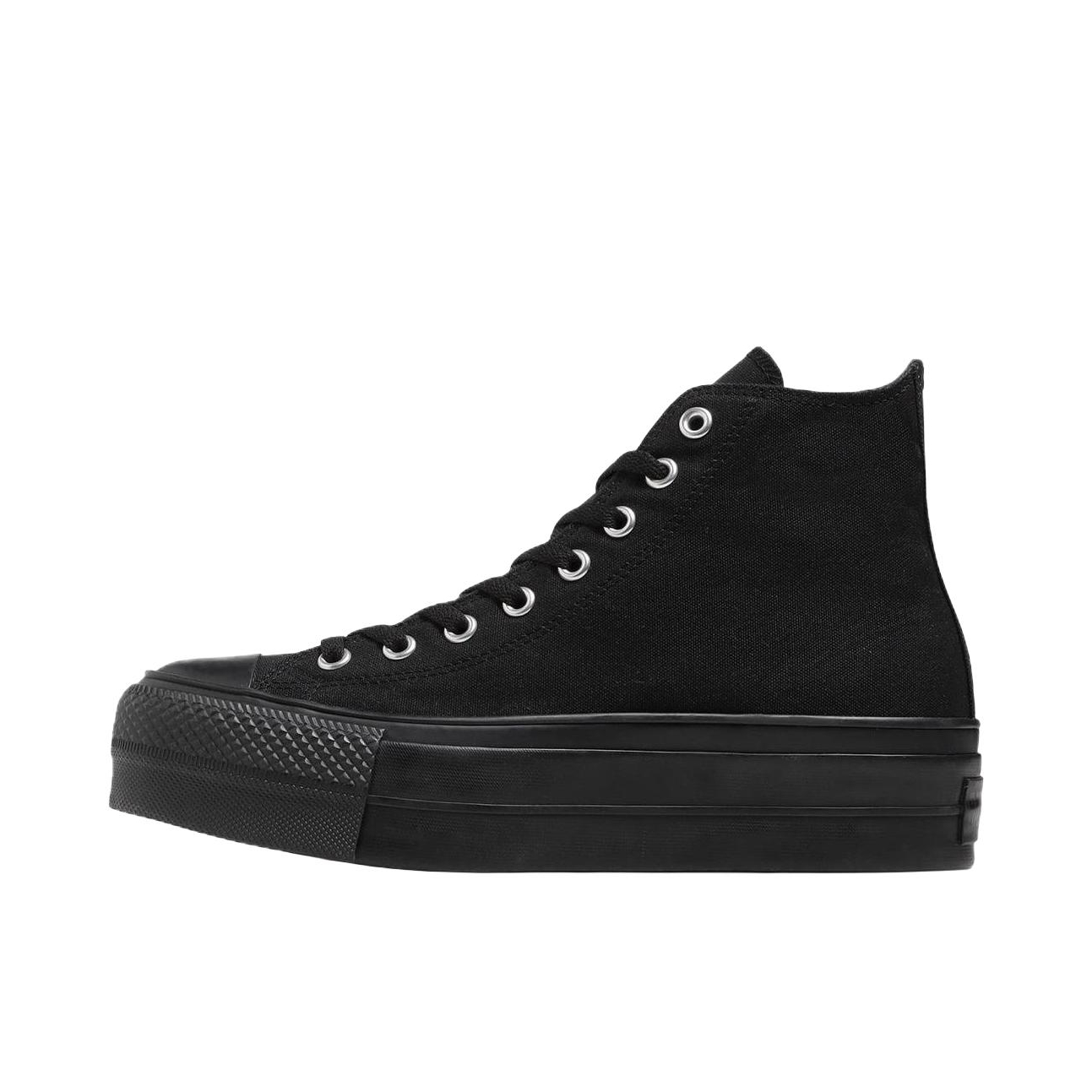 推荐商品：Converse/匡威 Chuck Taylor All Star Lift 帆布鞋 简约复古经典防滑耐磨舒适厚底圆头甜酷贴合松糕底流光风 纯黑色