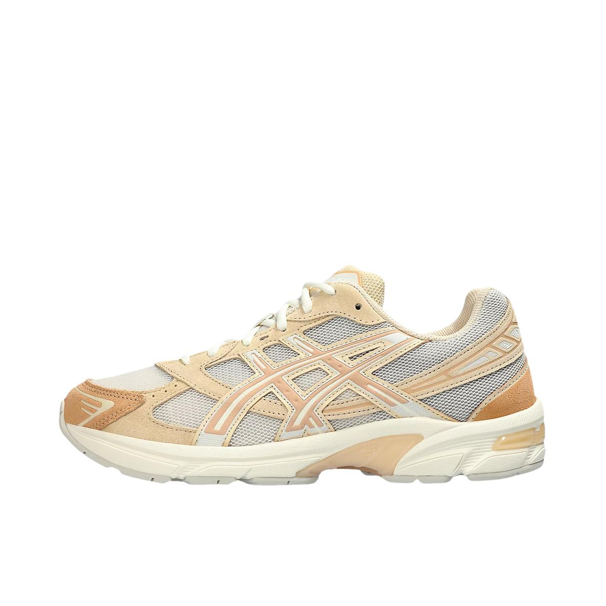 推荐商品：Asics/亚瑟士 Gel-1130 跑鞋 防滑耐磨缓震抓地织物网布透气复古马拉松短跑贴合圆头千禧风 米粉/藕色/白粉