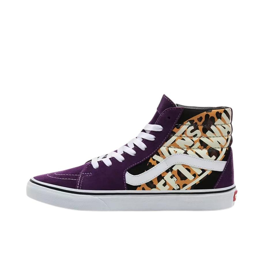 推荐商品：Vans/范斯 SK8-Hi 板鞋 潮流经典拼接复古街头厚底 Purple/Yello 紫黄