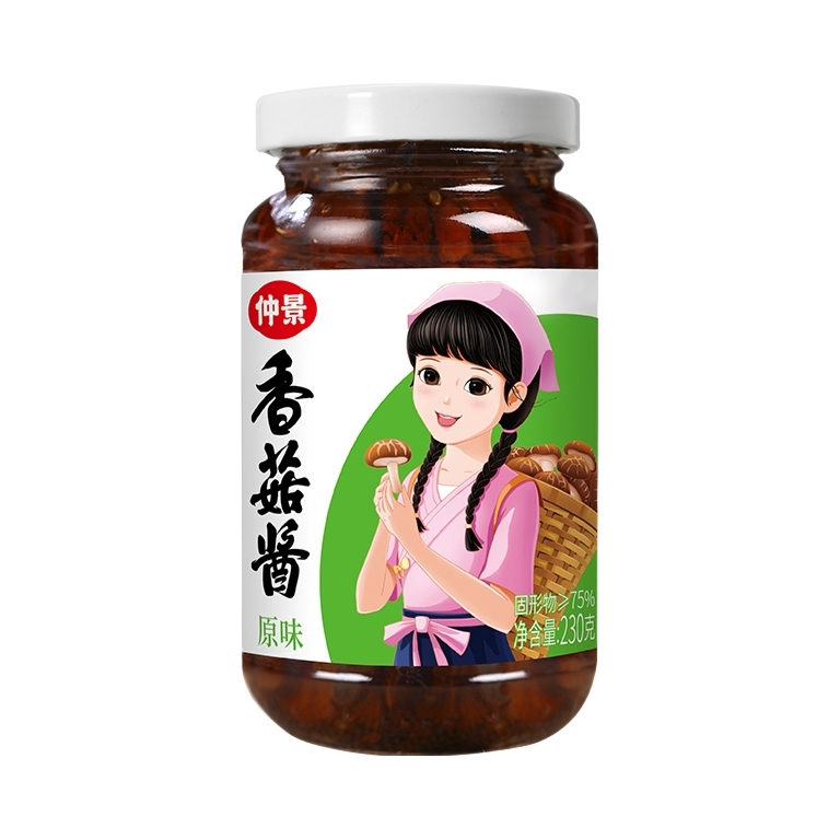 推荐商品：仲景 香菇酱 230g 瓶装 真材实料好味道招牌炒菜浓郁河南特产炒饭