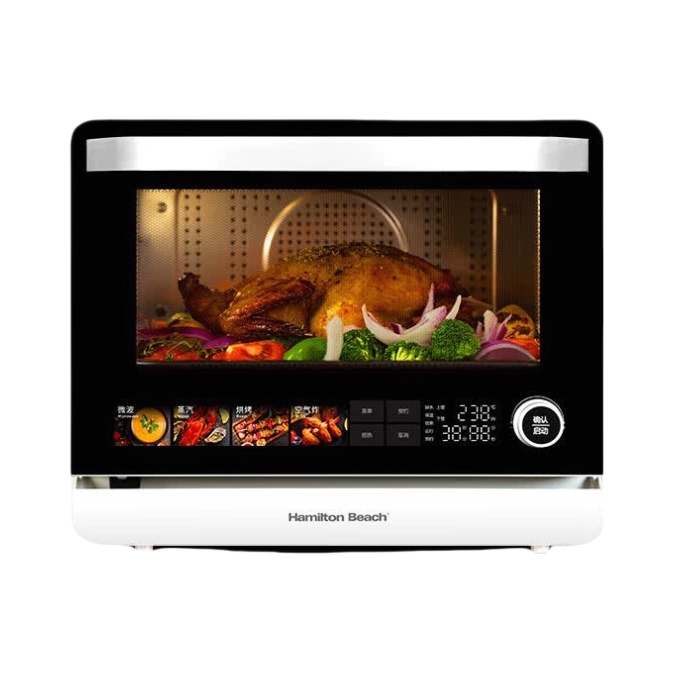 推荐商品：Hamilton Beach/汗美驰 23L 微波炉 微蒸烤炸 蒸烤一体 解冻解热 MW23101-WT
