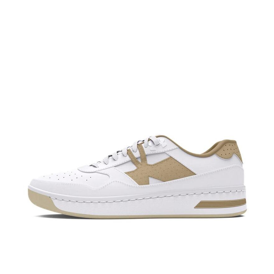 推荐商品：Under Armour/安德玛 Court 96 防滑耐磨 轻便透气 舒适百搭 拼接 运动休闲鞋 白色/金色