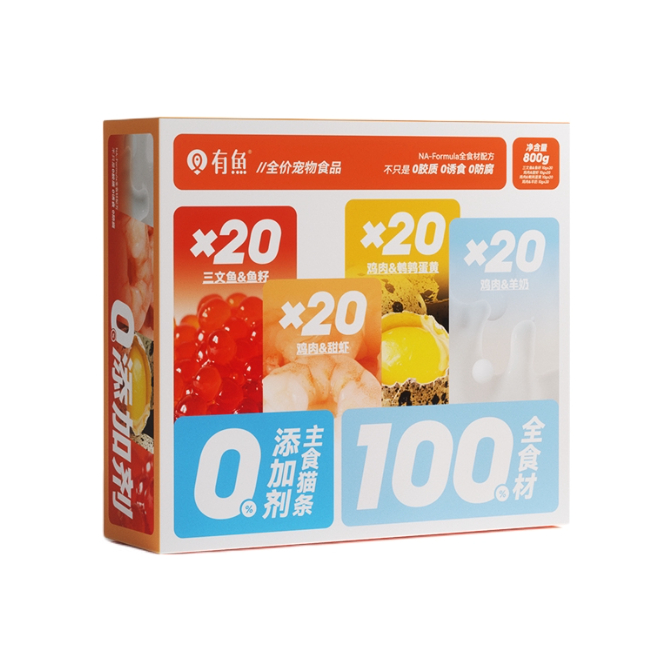 推荐商品：YOOIU/有鱼 主食猫条无添加剂营养增肥发腮