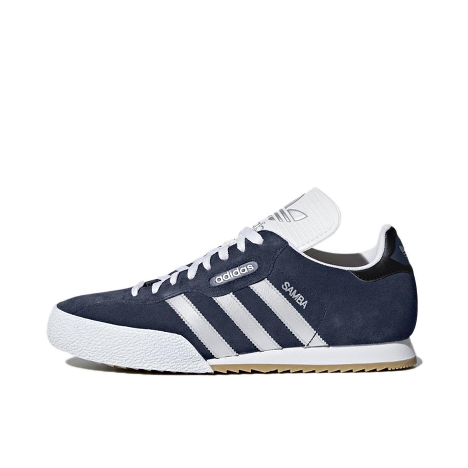 推荐商品：adidas Originals Samba Super 舒适耐磨 轻便减震 运动休闲鞋 Dark Blue/Cloud White 藏蓝