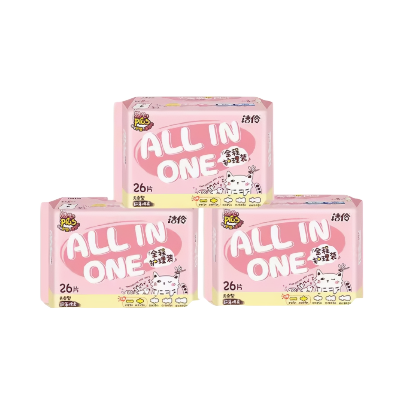 推荐商品：洁伶 绵柔亲肤全套日夜护垫卫生巾套装 全程护理