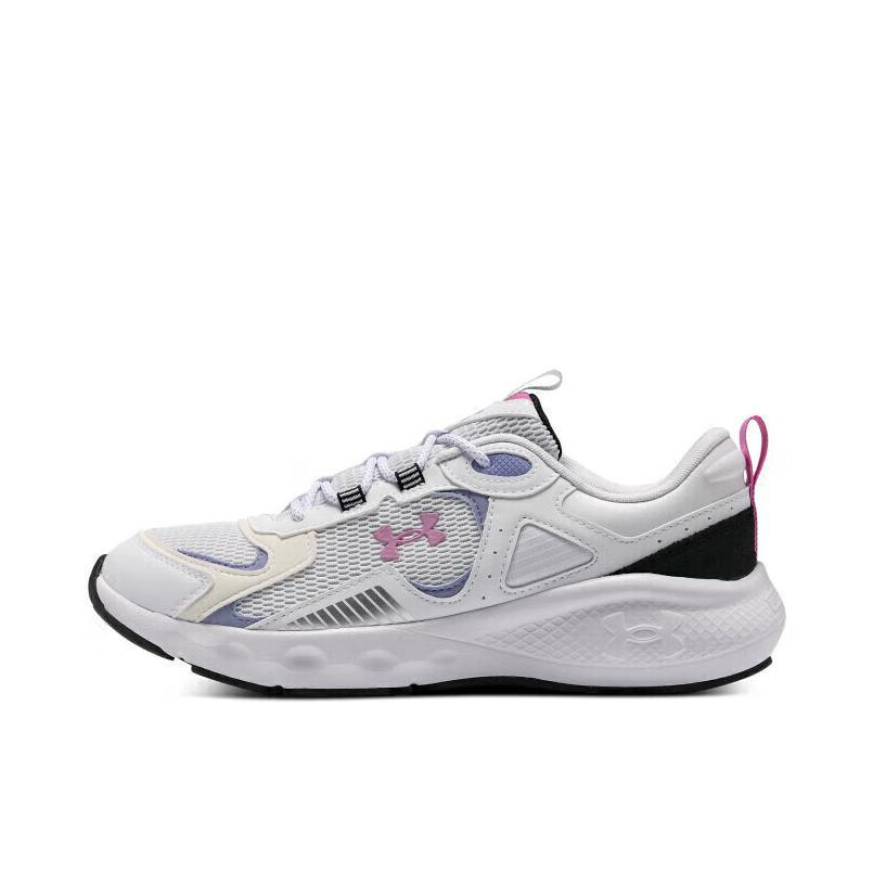 推荐商品：Under Armour/安德玛 Charged Vantage S E 舒适透气 稳固支撑 缓震 简约 运动休闲 跑鞋 白色