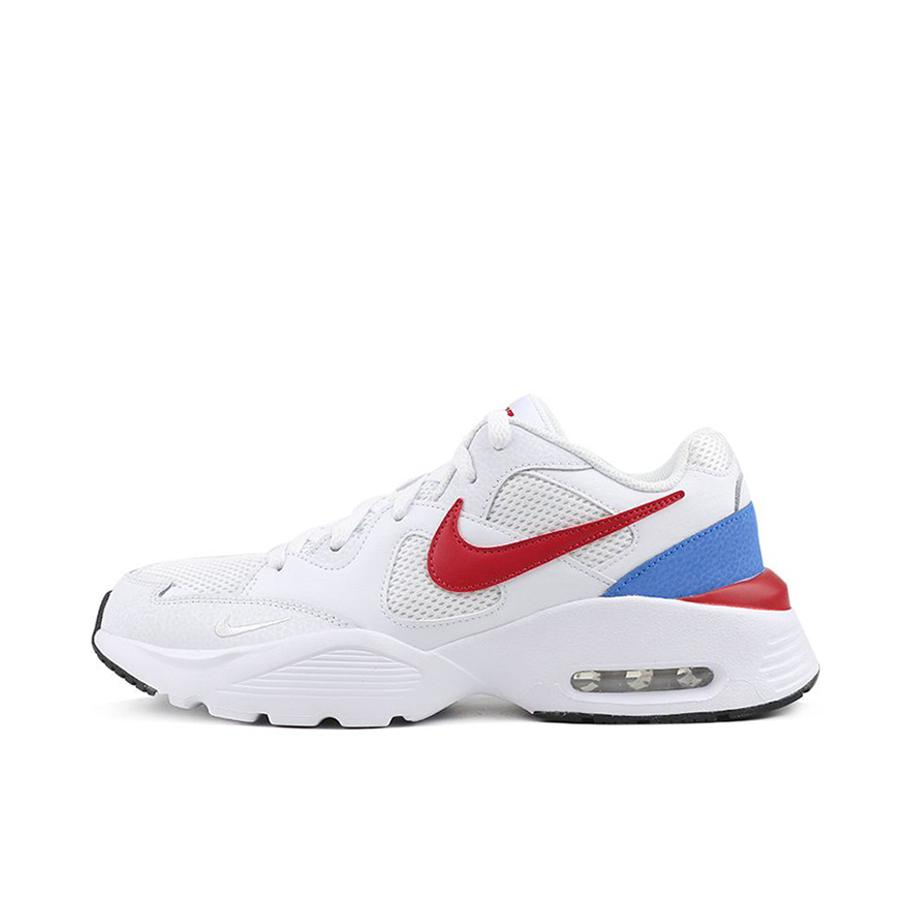 推荐商品：Nike Air Max Fusion 2020 跑鞋 气垫复古经典缓震网面透气短跑 White/Red/Blue 白色/红色/蓝色
