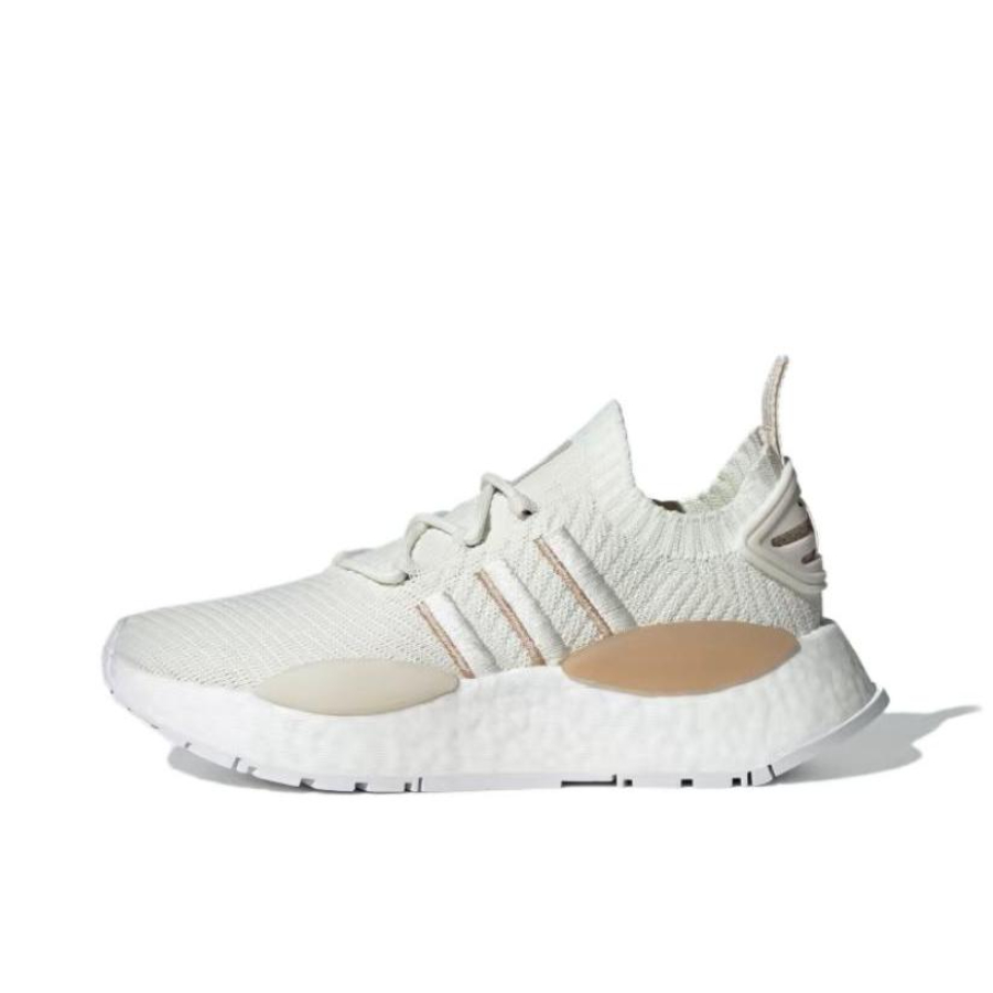 推荐商品：adidas Originals NMD W1 减震耐磨 舒适防滑 运动休闲鞋 米白色