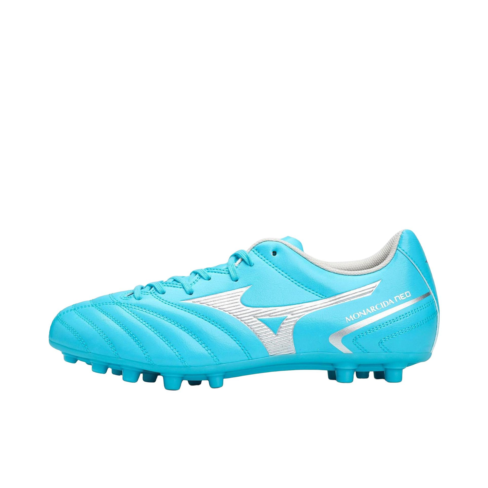推荐商品：Mizuno/美津浓  Monarcida Neo 2 AG  人造草坪 防滑耐磨 轻便 舒适百搭 碎钉短钉  足球鞋 浅蓝色 
