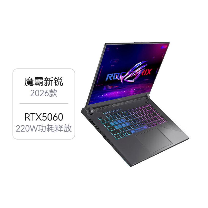 推荐商品：ROG/玩家国度 魔霸新锐 RTX5060显卡 2026款 16英寸 游戏本 新升级300hz高刷屏 双内存插槽 高性能疾速内存