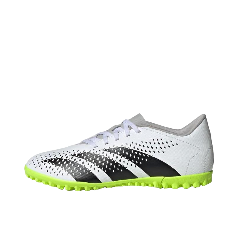 推荐商品：adidas Predator Accuracy.4 TF 入门 胶质碎钉 人造草地室外硬地 圆头防滑耐磨减震轻便 足球鞋 白色/黑色