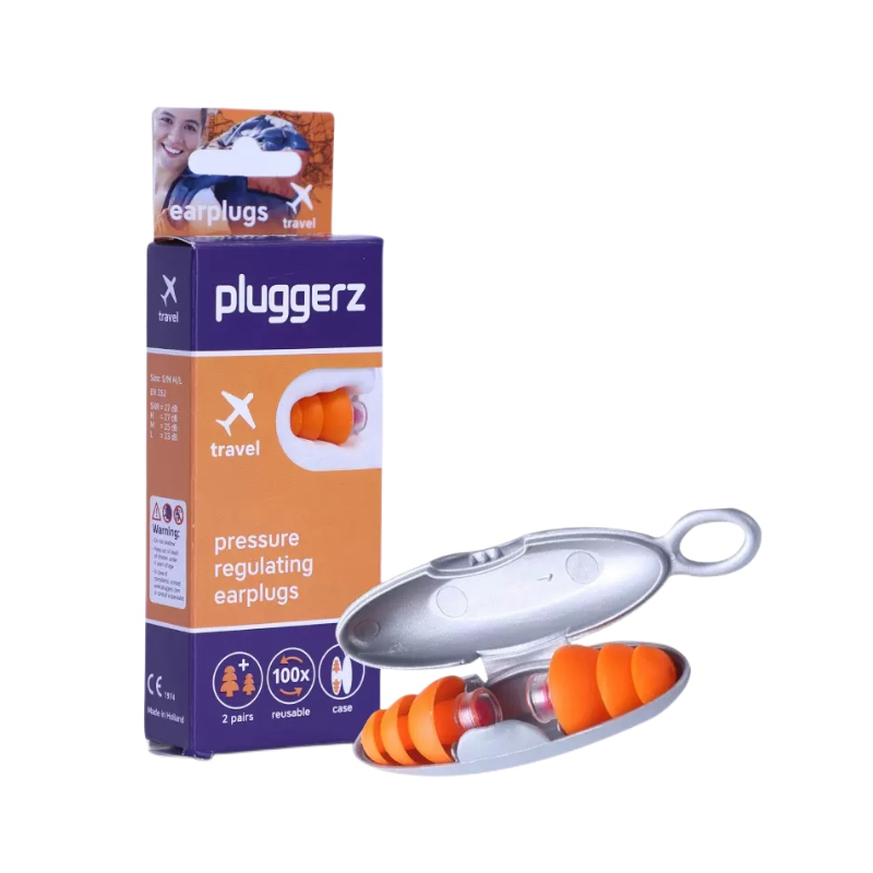 推荐商品：PLUGGERZ TRAVEL旅行型 M码 飞行减压耳塞 防噪音