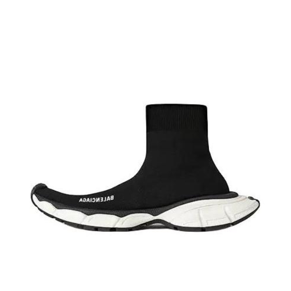 推荐商品：Balenciaga 巴黎世家 SOCK系列 时尚 厚底套脚 高帮 运动休闲鞋 黑色