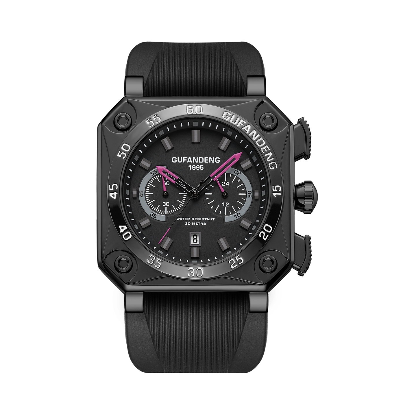 推荐商品：GUFANDENG/古梵登 黑武士户外时尚潮酷机能风黑暗之心石英男女同款手表