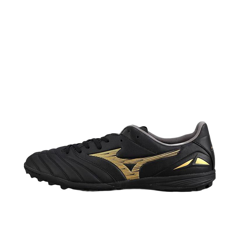 推荐商品：Mizuno/美津浓 Morelia NEO 4 Pro TF 次顶级 碎钉 防滑耐磨 胶质 足球鞋 黑色/金色