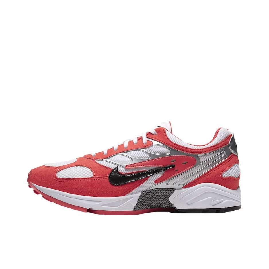 推荐商品：Nike Air Ghost Racer 运动休闲鞋 缓震轻便透气防滑耐磨织物复古时尚 白色/红色/黑色