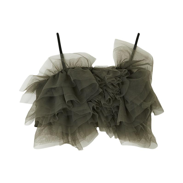 推荐商品：LILY BROWN  抽褶雪纺新品吊带 女装 LWFT244060 卡其绿