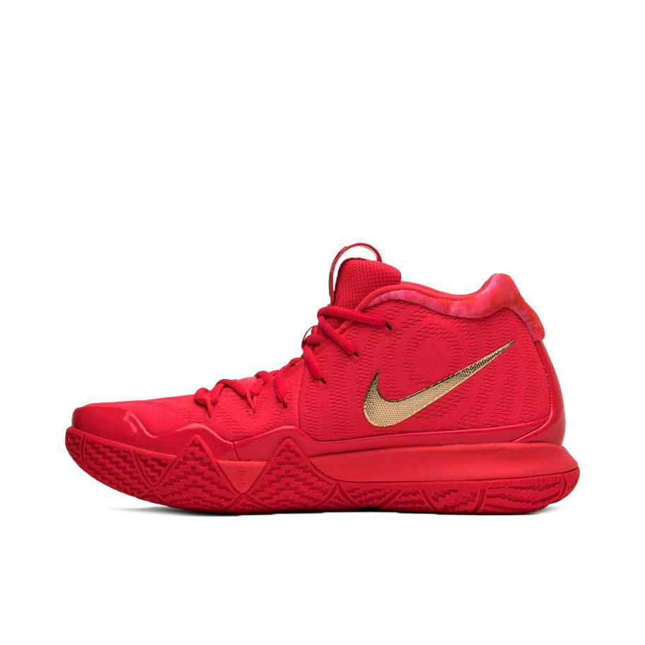 推荐商品：Nike Kyrie 4 欧文4 zoom 缓震防滑 实战耐磨 圆头 运动 织物 篮球鞋 Red Carpet 红丝绒
