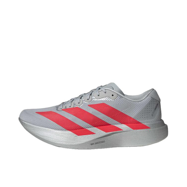 推荐商品：【梅西同款】 adidas Adizero Evo SL 跑鞋 缓震防滑圆头轻便运动马拉松竞速训练 灰色/玫红色