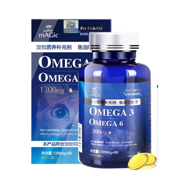 推荐商品：绝魅 鱼油软胶囊 猫咪专用 美毛亮毛爆毛