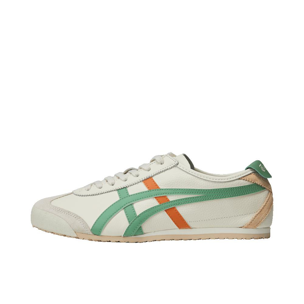 推荐商品：Onitsuka Tiger Mexico 66 德训鞋 运动休闲鞋 复古轻便透气舒适百搭防滑 米色/绿色