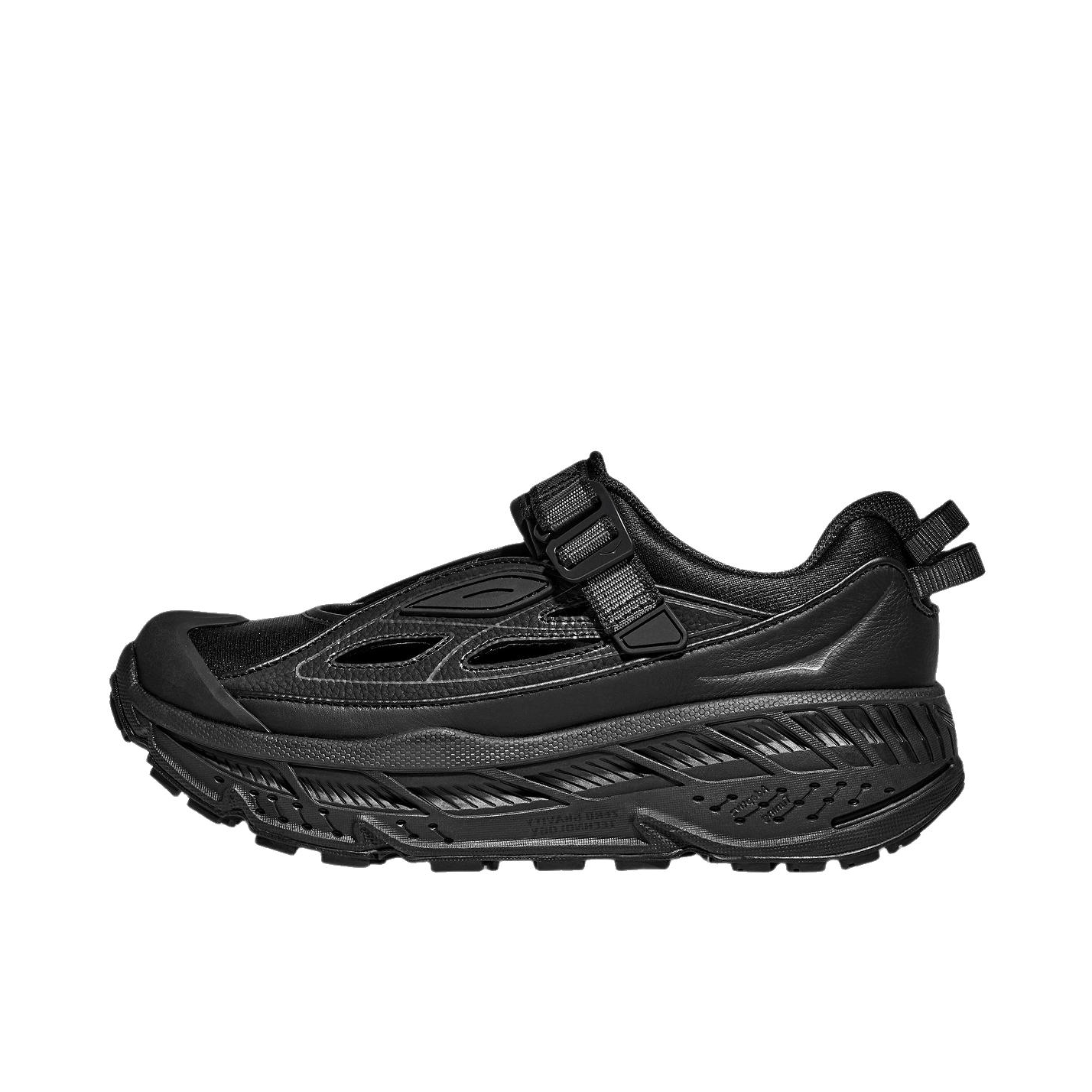 推荐商品：HOKA ONE ONE STINSON BREEZE 户外休闲鞋 透气缓震耐磨 沐风版/黑色/炭黑色