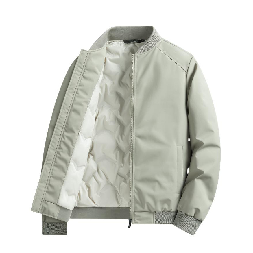 推荐商品：英奢 保暖亲肤罗纹底摆长袖羽绒服 Q24182024105 浅绿