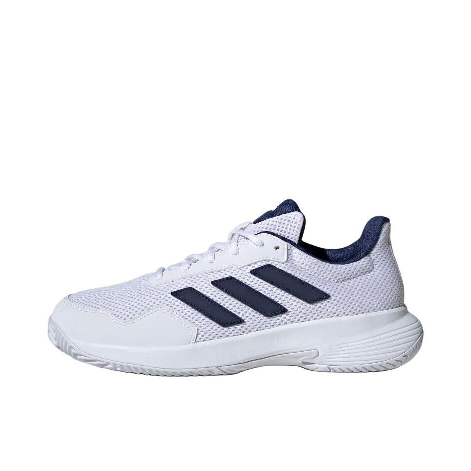 推荐商品：adidas Game Spec 2 Tennis 百搭舒适 网面 缓震 训练 防滑 耐磨网球鞋 白色/蓝色