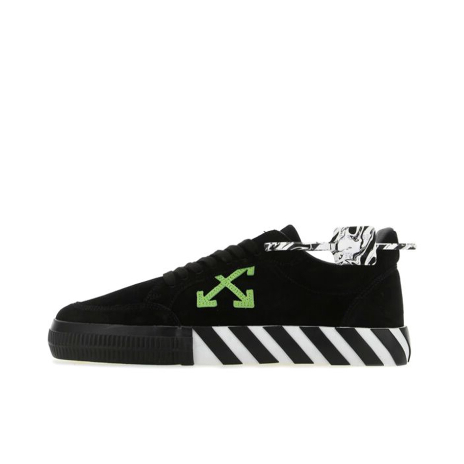 推荐商品：OFF-WHITE 时尚经典 舒适轻便 防滑耐磨 透气 运动休闲鞋 黑色/绿色