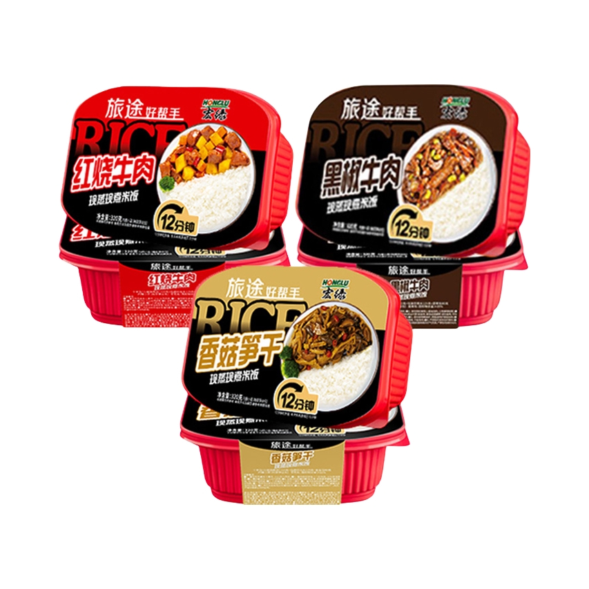 推荐商品：宏绿 自热米饭 320g 3口味组合