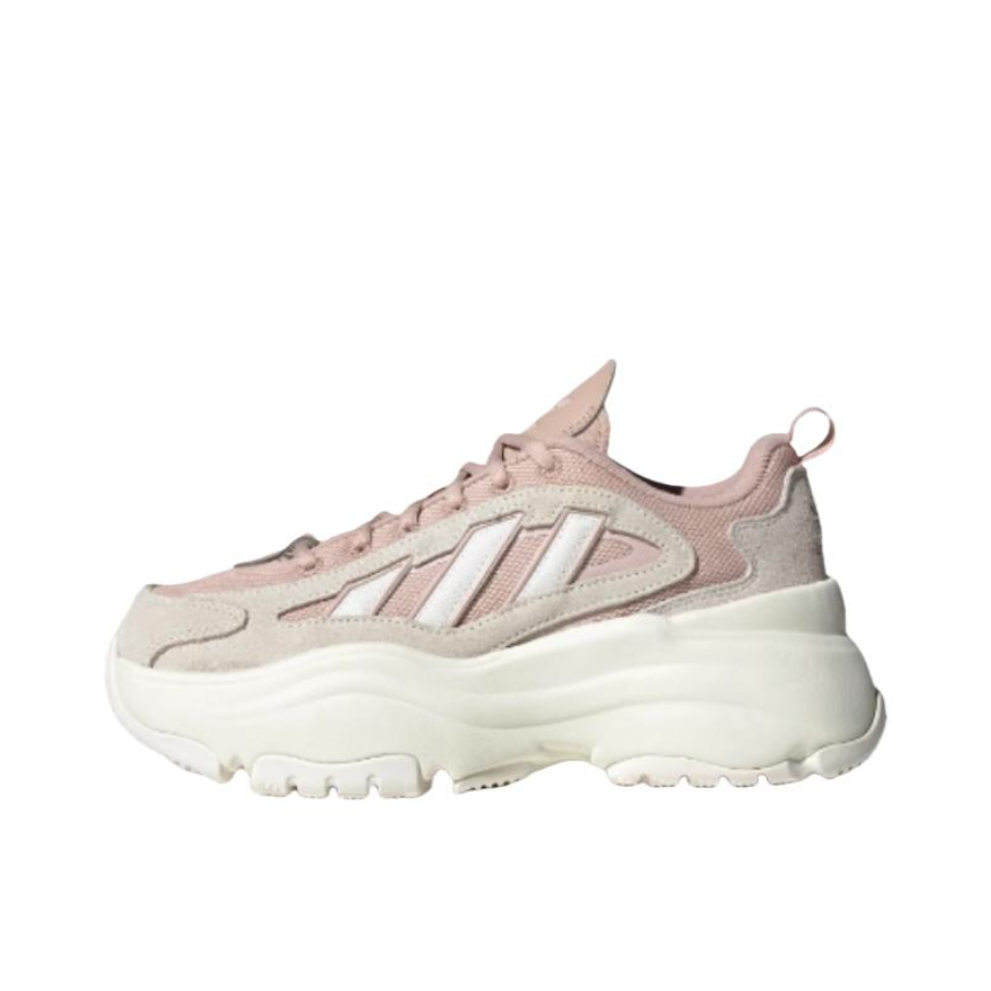 推荐商品：adidas Originals  Ozgaia  防滑耐磨 减震 网面透气 厚底  增高鞋 老爹鞋 汉玉白/奇迹灰褐棕