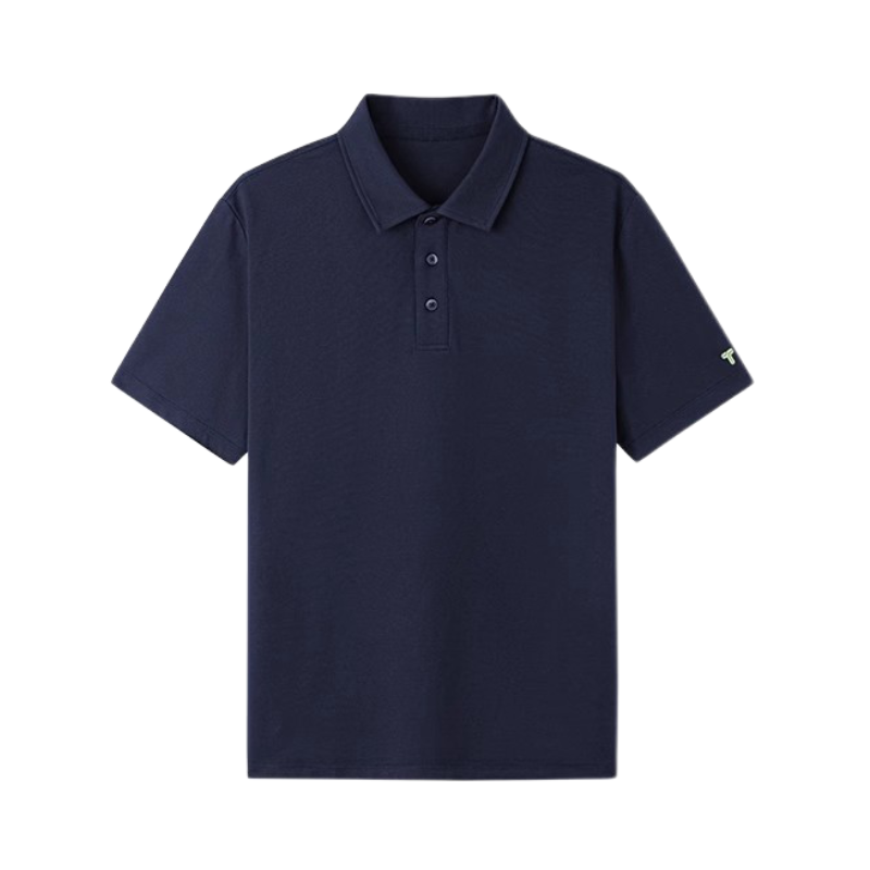 推荐商品：拇指白小T  舒感排汗吸湿正肩翻领短袖POLO衫 2225505701 藏青