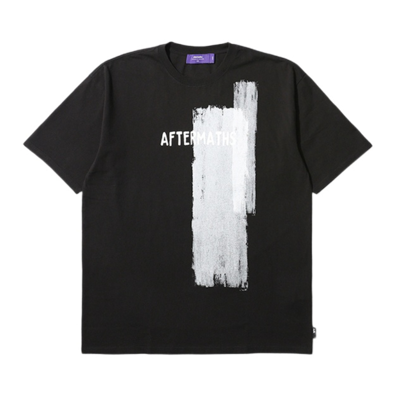 Aftermaths 街头刷漆印花短袖T恤 00097XG