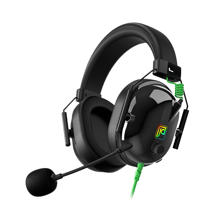 推荐商品：jindun/今盾 M33 头戴式有线游戏耳机 护耳 带麦 听声辨位 降噪 电竞 解说 直播 网红