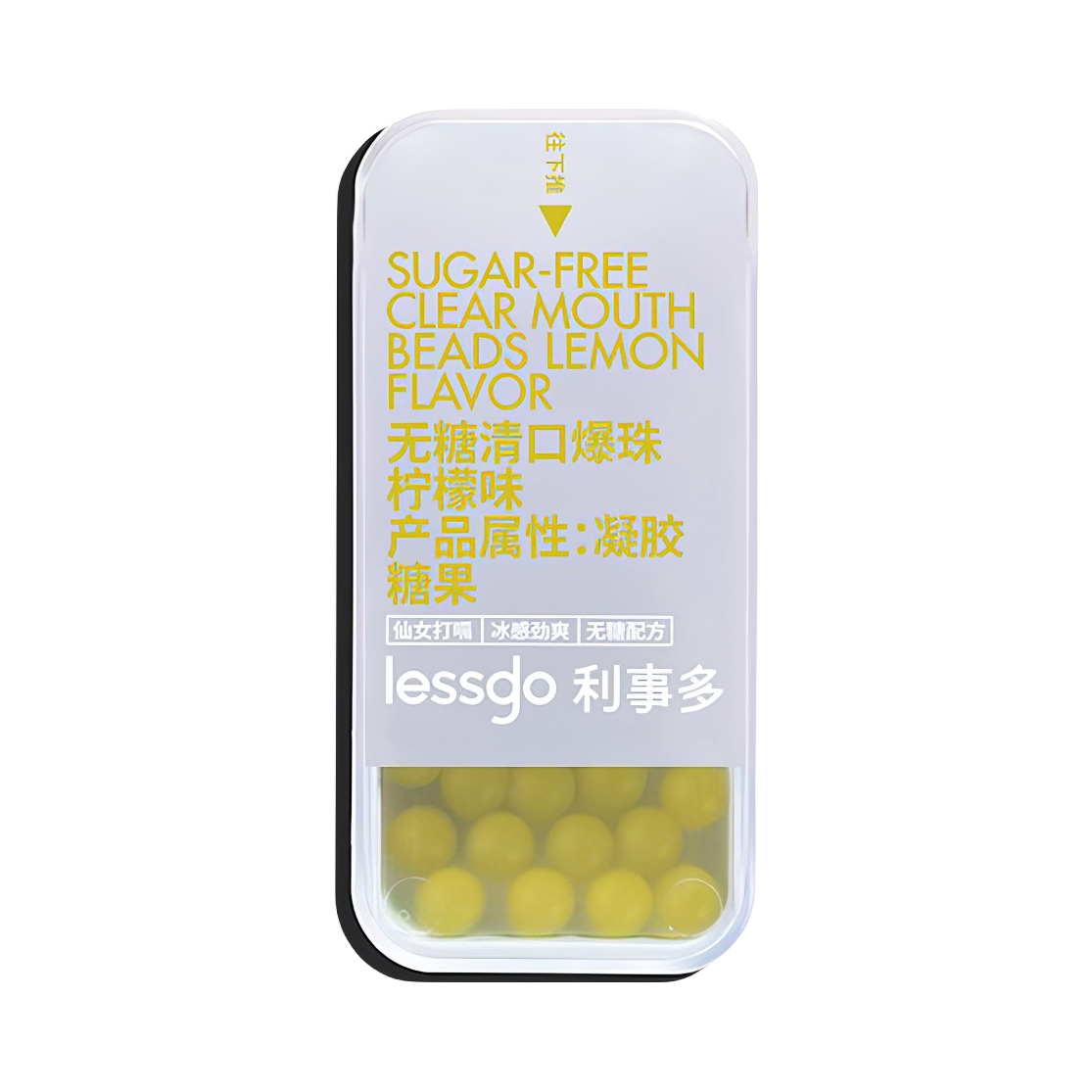 推荐商品：lessgo/利事多 口气清新口腔爆珠 清口提神薄荷味 吞服