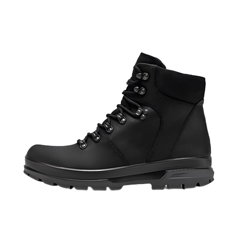 推荐商品：ECCO/爱步 高帮 圆头 马丁靴 838114 黑色