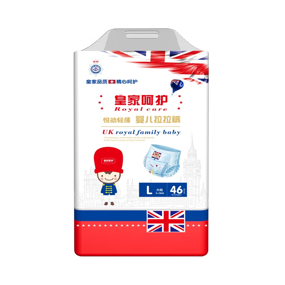 推荐商品：皇家呵护/royal care 悦动轻薄拉拉裤L码 尿不湿